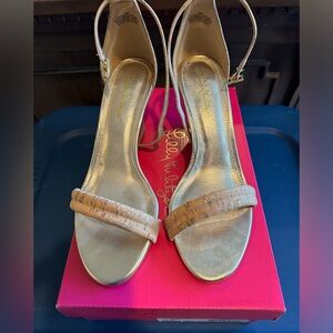 Lilly Pulitzer wedge sandal.